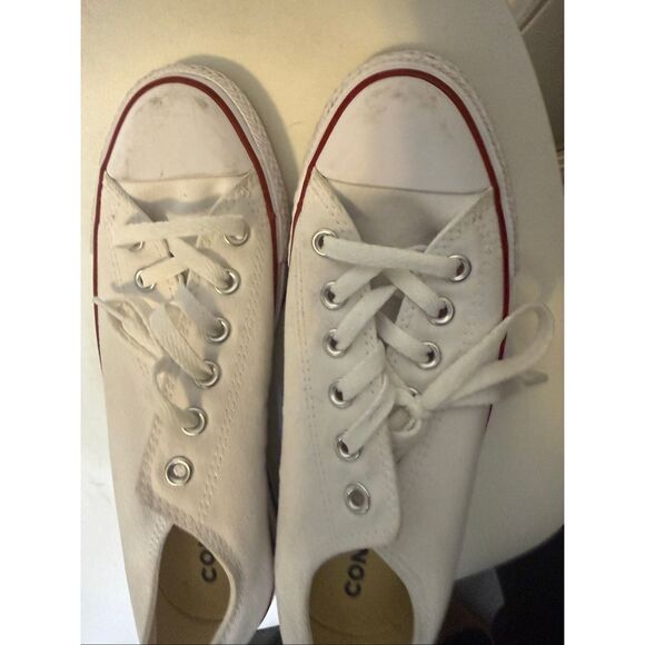 Converse Unisex Chuck Taylor All Star Canvas Sneakers White Size Mens 6 Womens 8 - Picture 9 of 9